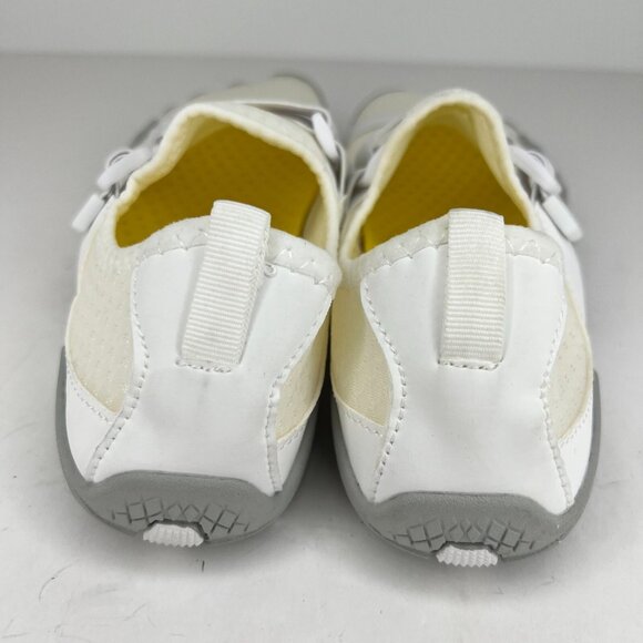 Womens Beige Quick-Dry Aqua Socks Rubber Barefoot Slip On Size 9.5 Water Shoes - Picture 5 of 9